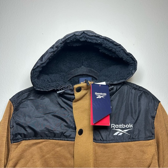 NWT Reebok Men's Brown Sherpa Lined Jacket Size XL - Picture 4 of 9